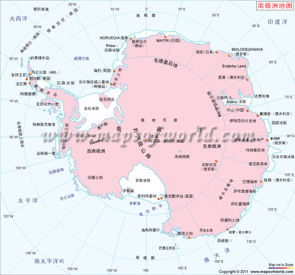 南极地图