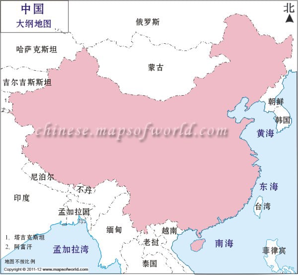 中国略图