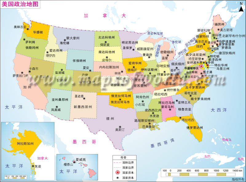 Bing Map Of The USA